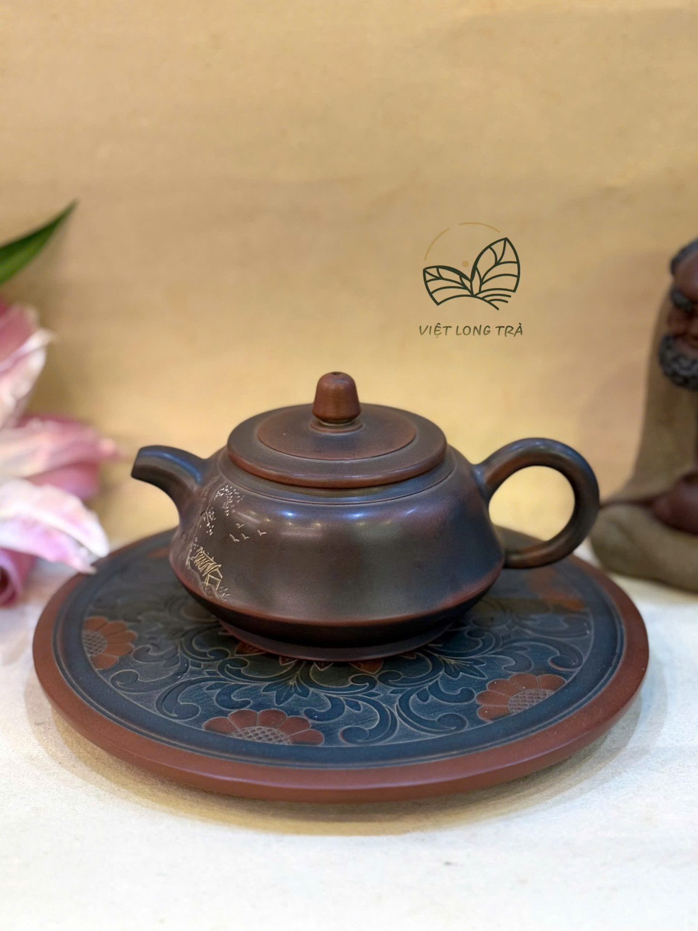 FISHERMAN'S GAIN TEAPOT 175ML - NIXING CERAMIC - HANDMADE TEAPOT - ARTISAN HU DONGLI