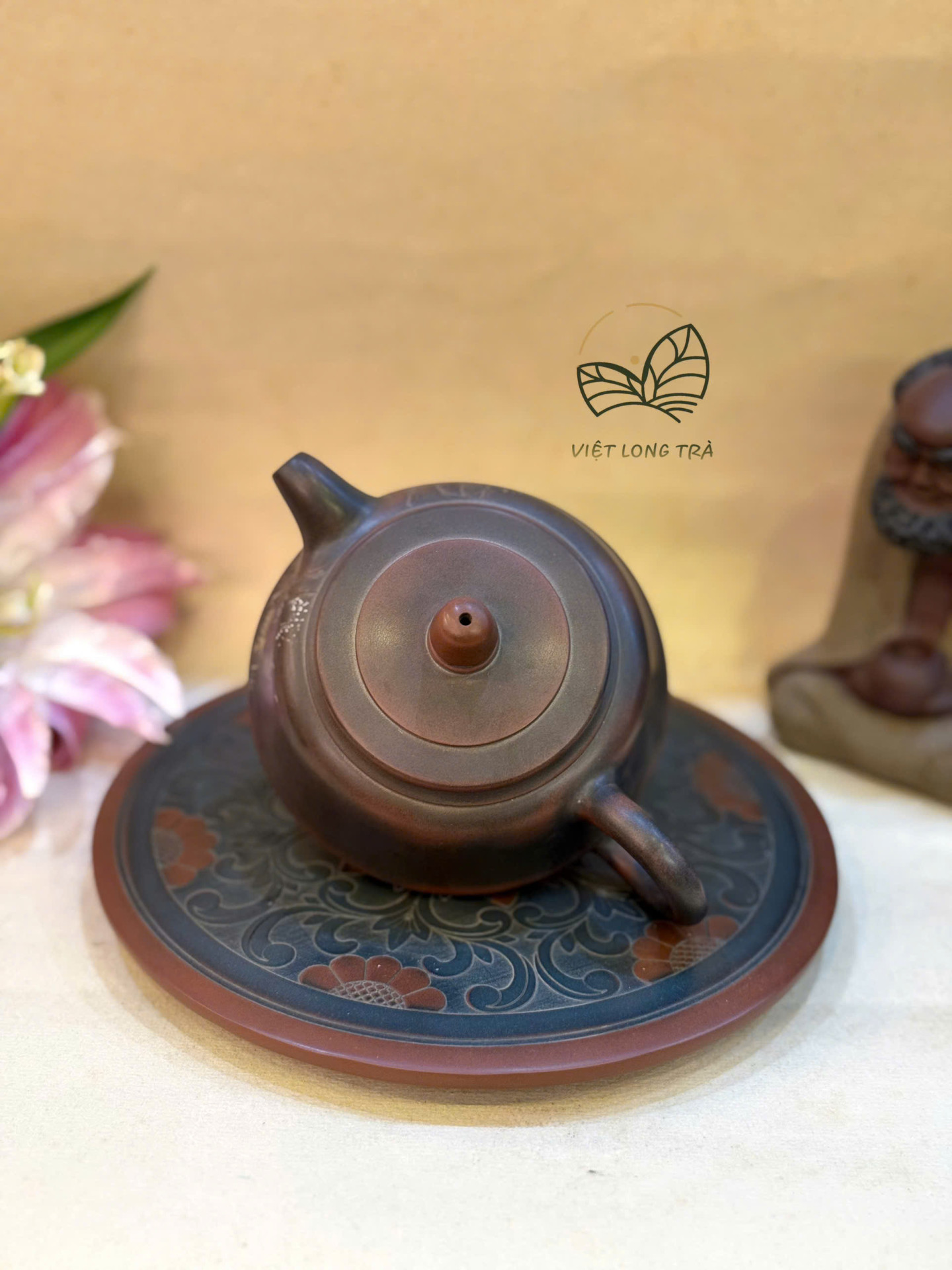FISHERMAN'S GAIN TEAPOT 175ML - NIXING CERAMIC - HANDMADE TEAPOT - ARTISAN HU DONGLI
