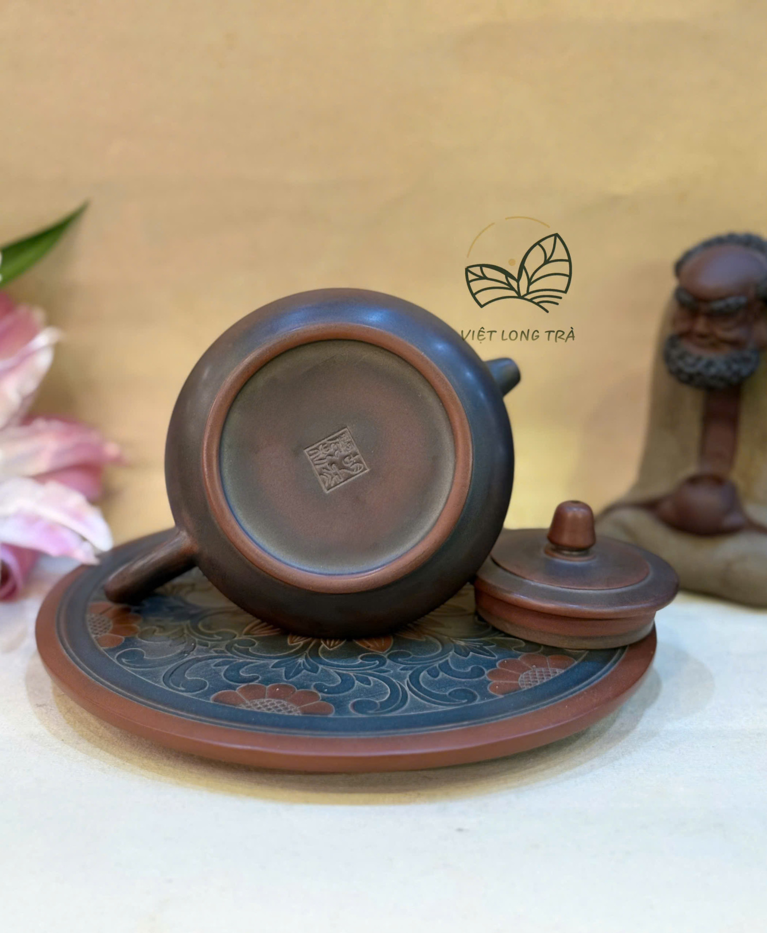 FISHERMAN'S GAIN TEAPOT 175ML - NIXING CERAMIC - HANDMADE TEAPOT - ARTISAN HU DONGLI