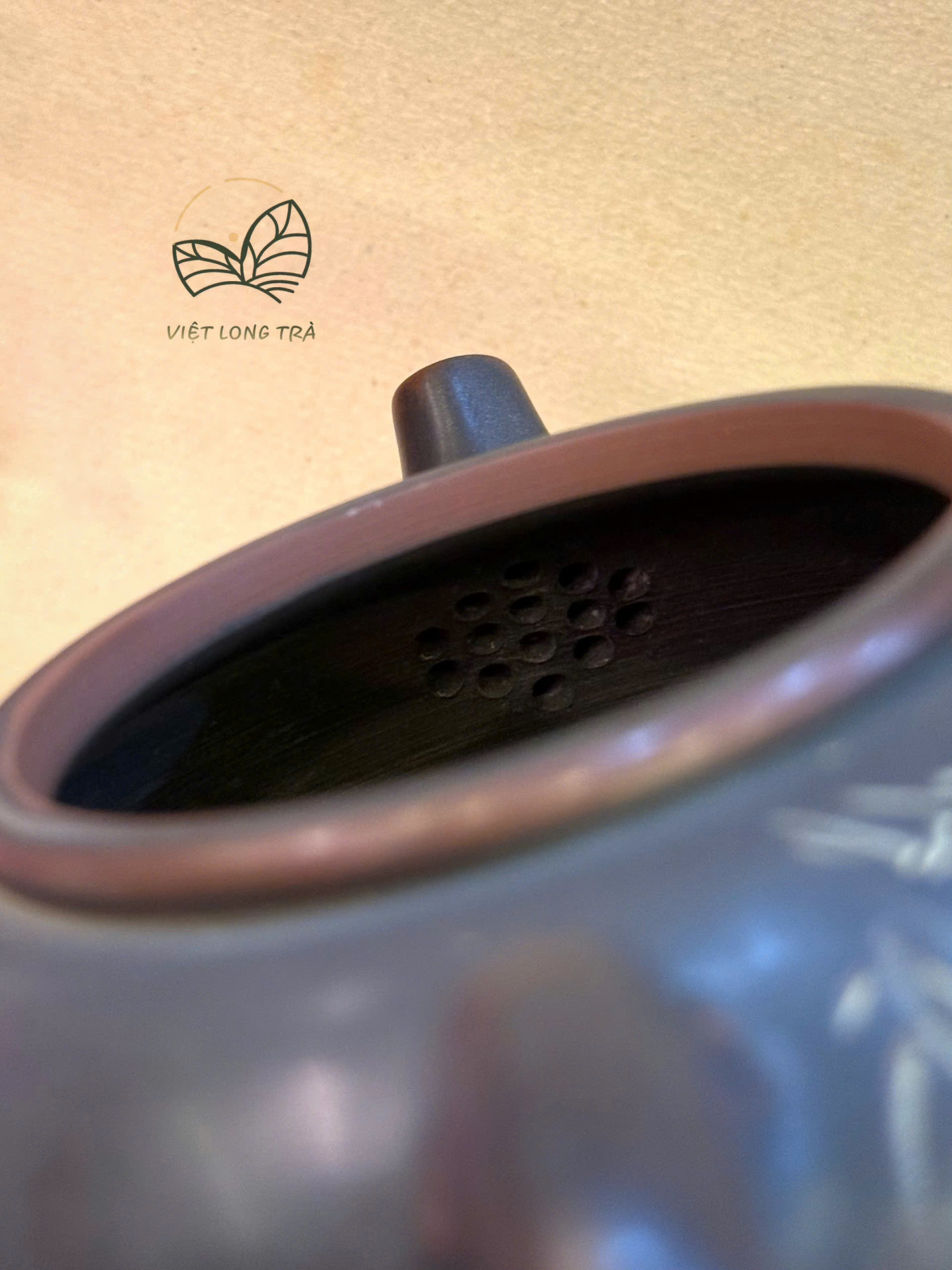 BAMBOO AND BIRD TEAPOT IN NIXING CERAMIC 225ML - HANDMADE TEAPOT - ARTISAN HU DONGLI