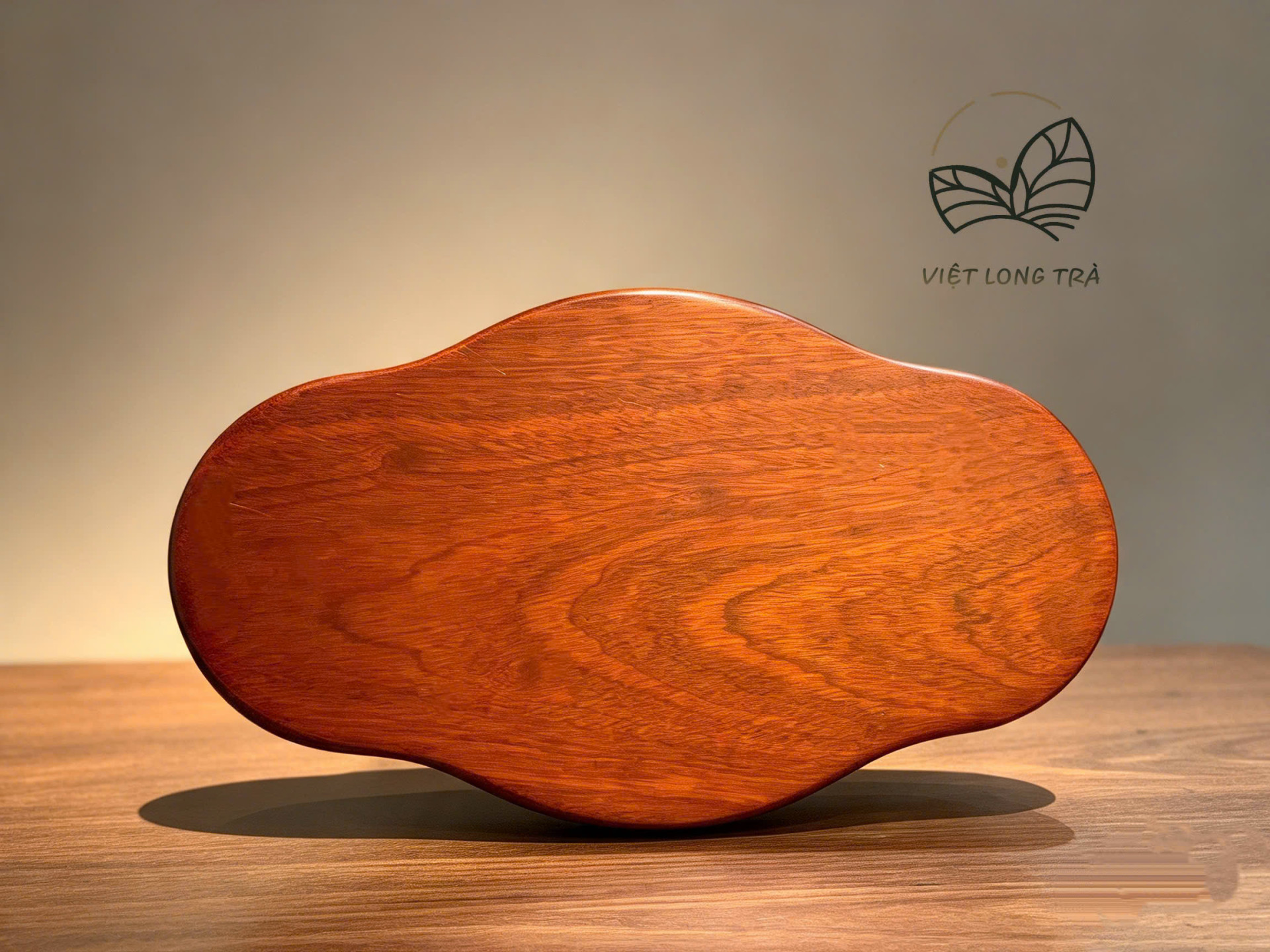 KHAY TRÀ HẢI ÂU - DÁNG ĐÁM MÂY - GỖ HƯƠNG - KÍCH THƯỚC 30.5X17.5X3.6 CM