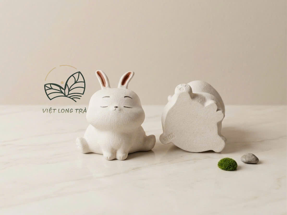 PET BÀN TRÀ MÈO KHO BÁU - THỎ HOÀNG ĐẠO - TRANG TRÍ BÀN TRÀ PHONG THỦY