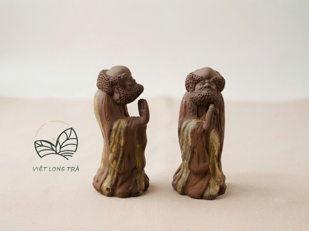 TƯỢNG CỤ ĐẠT MA SƯ TỔ CHẾ TÁC THỦ CÔNG - TRANG TRÍ BÀN TRÀ PHONG THỦY