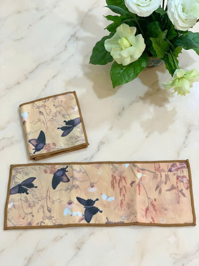 KHĂN LAU BÀN TRÀ HỌA TIẾT ĐA DẠNG - THẤM HÚT TỐT - KÍCH THƯỚC 28X10CM - PHỤ KIỆN BÀN TRÀ