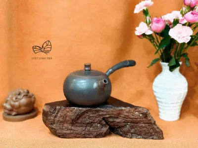 ĐƯỜNG VŨ BAMBOO NODE TEAPOT - NIXING QINZHOU CERAMIC - 230ML - ARTISAN HU DONGLI