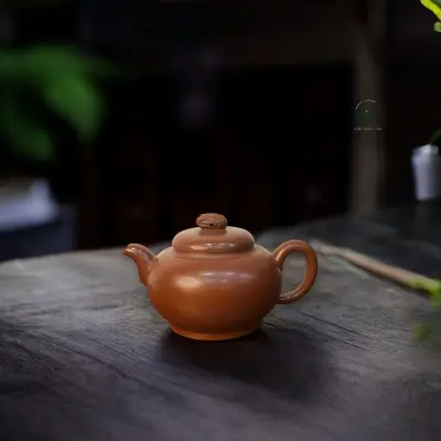 YUANZHU TEAPOT IN DAHONGPAO CLAY - 200ML - BEAUTIFUL ZISHA TEAPOT