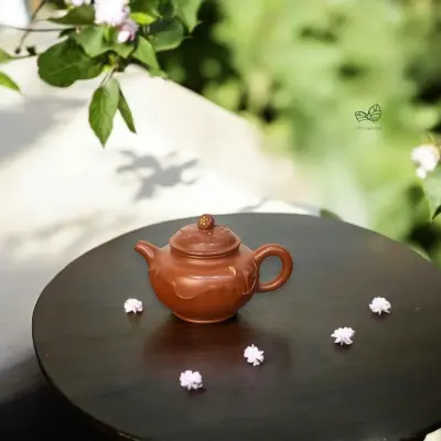 ẤM TRÀ LIÊN TỬ LIÊN HOA ĐẠI HỒNG BÀO - 200ML - ẤM THỦ CÔNG - ẤM TỬ SA ĐẸP