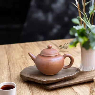 ẤM TỬ SA THỦY BÌNH BÁT NHÃ TÂM KINH ĐẠI HỒNG BÀO - 220ML - ẤM TRÀ ĐẸP