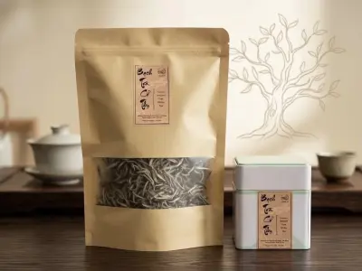 PREMIUM HA GIANG ANCIENT TREE WHITE TEA - A MASTERPIECE OF VIETNAM'S PRECIOUS TEAS - 100GRAM - PREMIUM GIFT