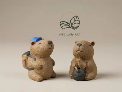 ADORABLE TEA PETS CAPYBARA - CLOUD PIG - FORTUNE CAT
