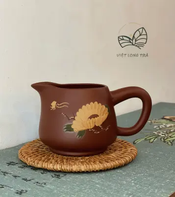 TỐNG TRÀ TỬ SA THỦ CÔNG - CHẤT ĐẤT ĐẠI HỒNG BÀO - HOẠ TIẾT HOA CÚC NỔI BẬT