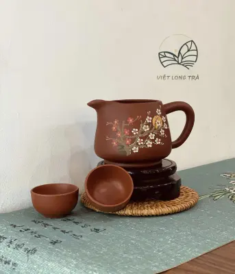 TỐNG UỐNG TRÀ TỬ SA HỌA TIẾT MAI KHAI VẼ THỦ CÔNG
