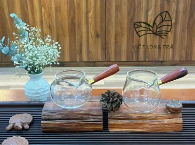 TỐNG TRÀ THỦY TINH QUAI RỜI - CHỊU NHIỆT TỐT - DUNG TÍCH 380ML - 450ML- TRÀ CỤ UỐNG TRÀ CHUYÊN DỤNG