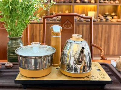 KEPU ELECTRIC TEA KETTLE SET - 304 STAINLESS STEEL - AUTOMATIC WATER PUMP
