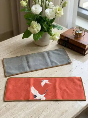KHĂN LAU BÀN TRÀ HỌA TIẾT ĐA DẠNG - THẤM HÚT TỐT - KÍCH THƯỚC 28X10CM - PHỤ KIỆN BÀN TRÀ