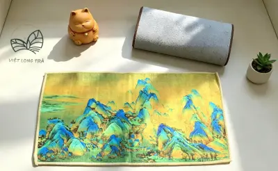 KHĂN LAU BÀN TRÀ SIZE LỚN 30X15CM - KHĂN TRẢI BÀN HỌA TIẾT SẮC NÉT