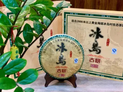 BÁNH TRÀ PHỔ NHĨ SỐNG" BĂNG ĐẢO" - TRỌNG LƯỢNG 1000G