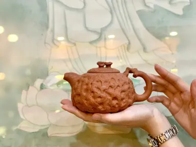 ZISHA TEAPOT, GONGCHUN SHAPE, AGED ZHUNI CLAY — 280ML — BEAUTIFUL HANDMADE TEAPOT — EXCELLENT PERFORMANCE