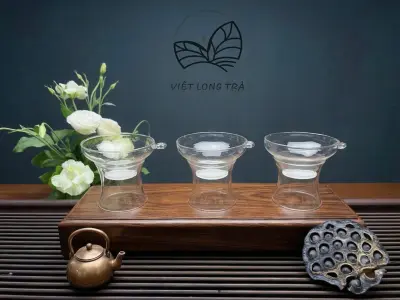 LỌC TRÀ THÙY TINH LƯỚI LỌC VẢI - DỤNG CỤ TRÀ ĐẠO ĐẸP